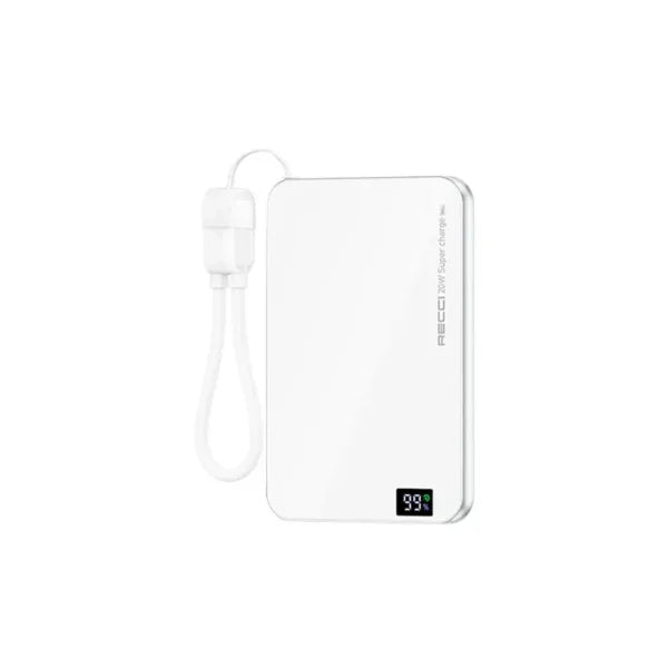 RECCI 2-in-1 5000mAh Power Bank with 20W Wireless Charging