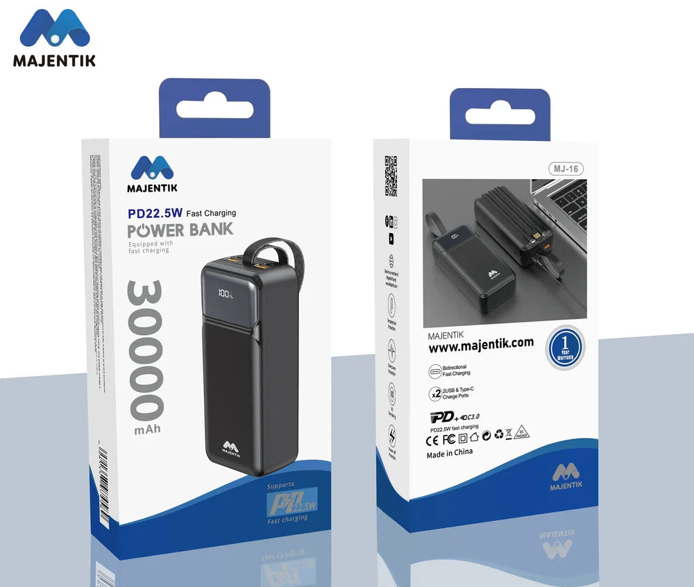 Majentik Power Bank MJ-16 30000mAh