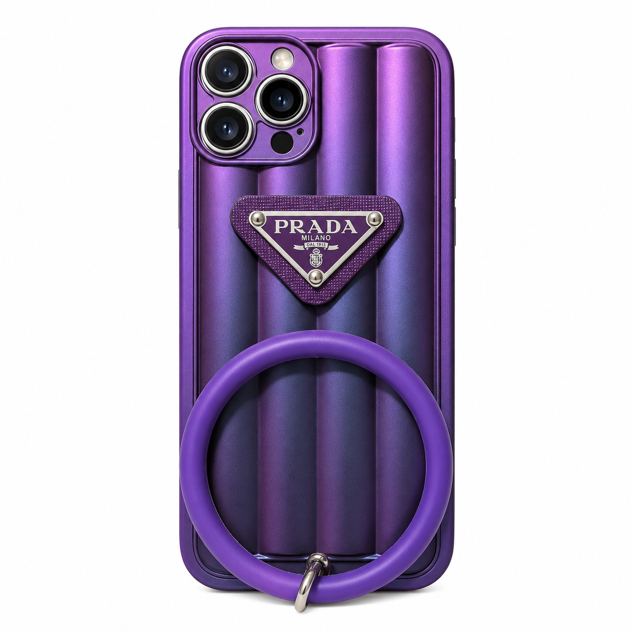 PRADA Soft Rubber Fashion Case with Mobile Holder