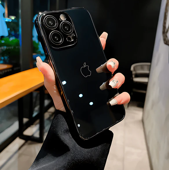 Elegant Basic Tempered Glass Case with Camera Lens Protector