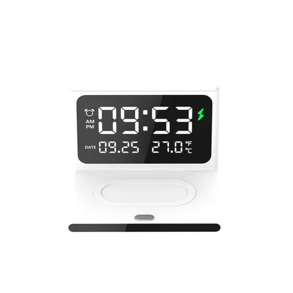 Recci 3 In 1 Alarm Wireless Charger With Lamp