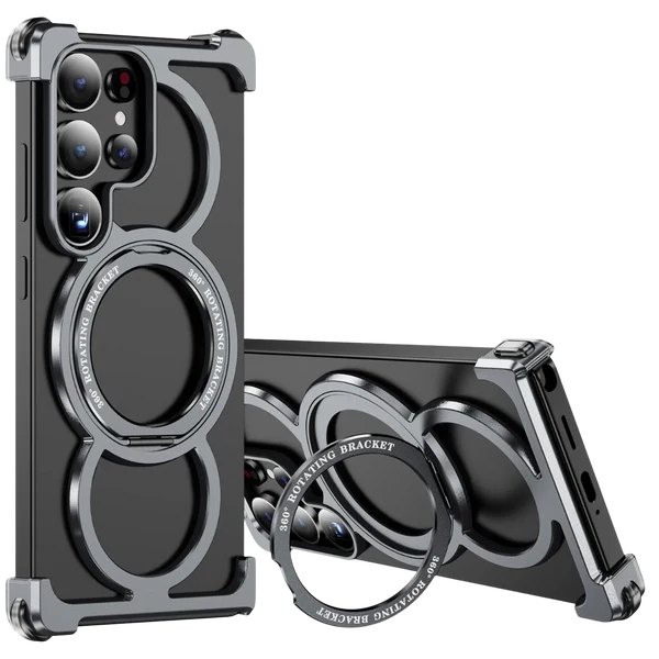 Luxury Metal Frame with 360° Rotating Ring Case for Samsung