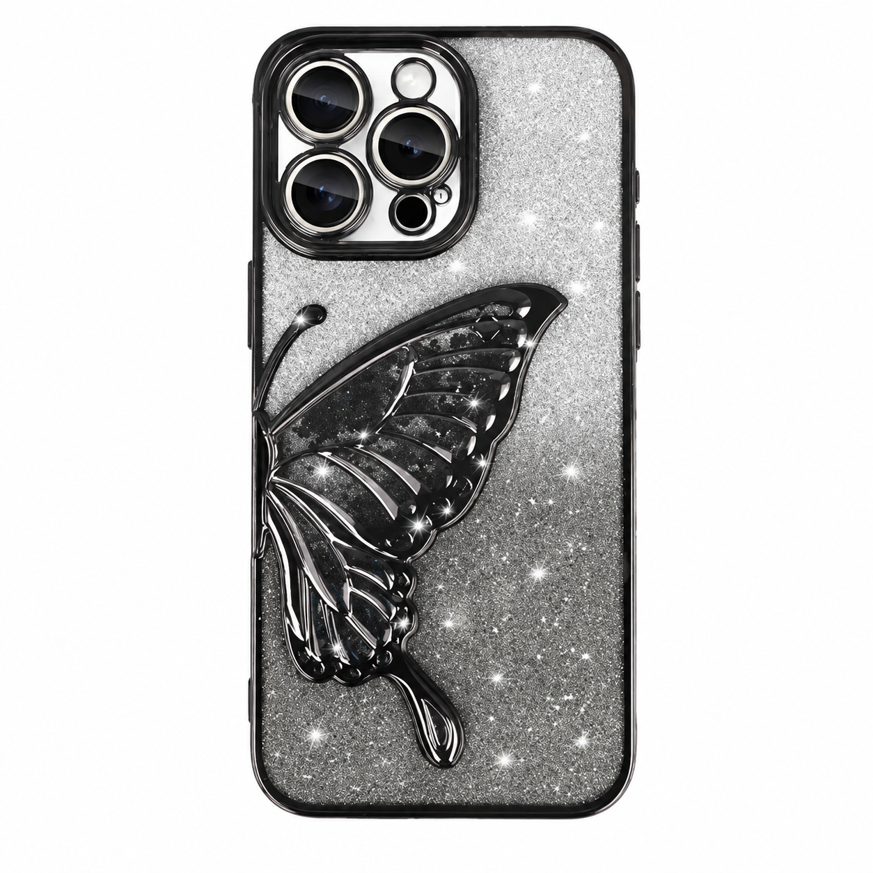 Butterfly Glittery Liquid Case