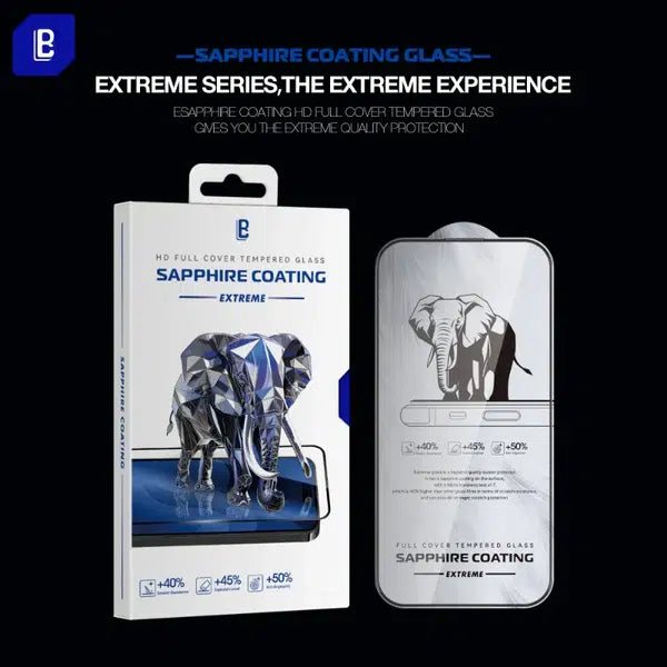 LanBi FULL COVER TEMPERED CLEAR GLASS SAPPHIRE COATING EXTREME