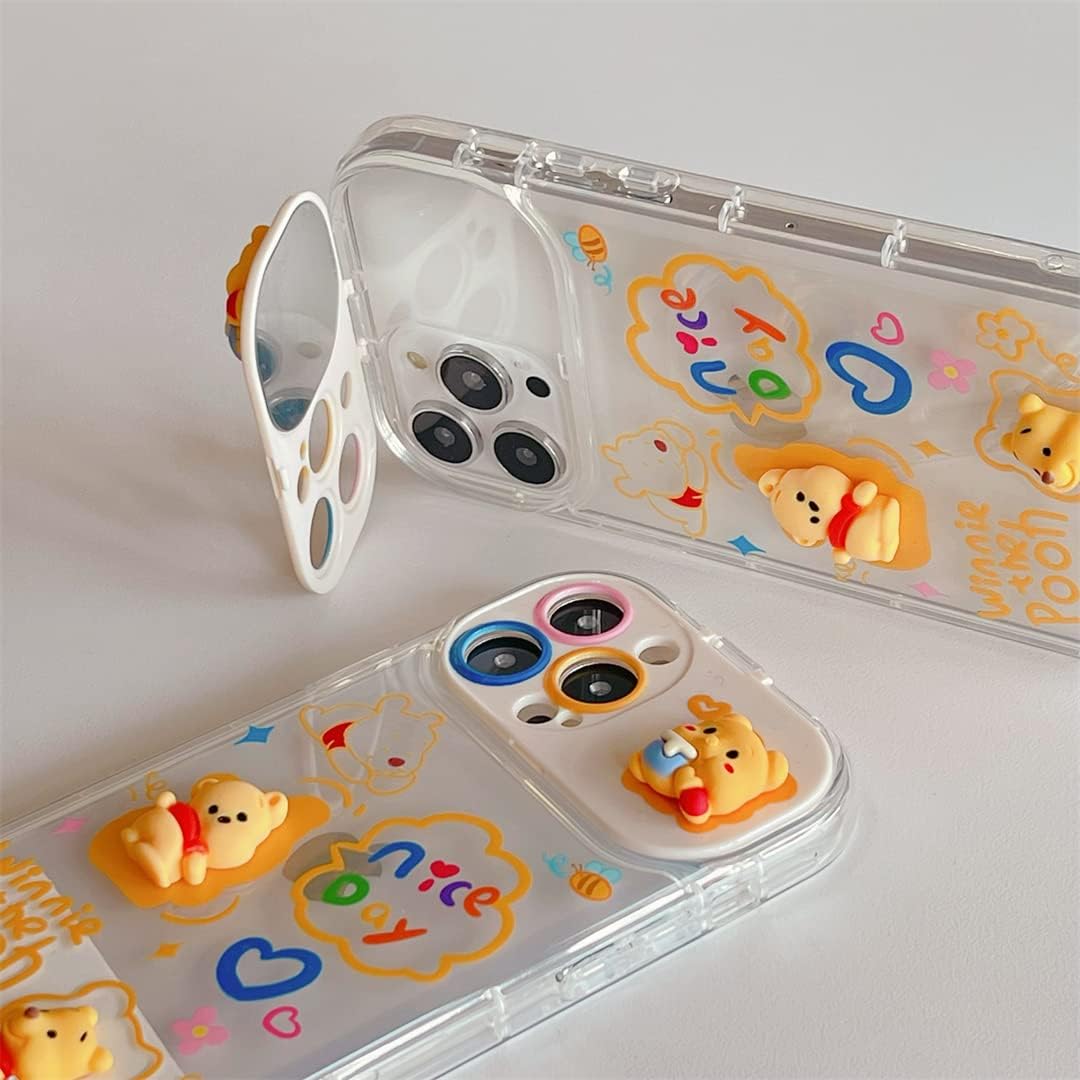 Winnie Pooh 3D Disney Case with Foldable Mirror