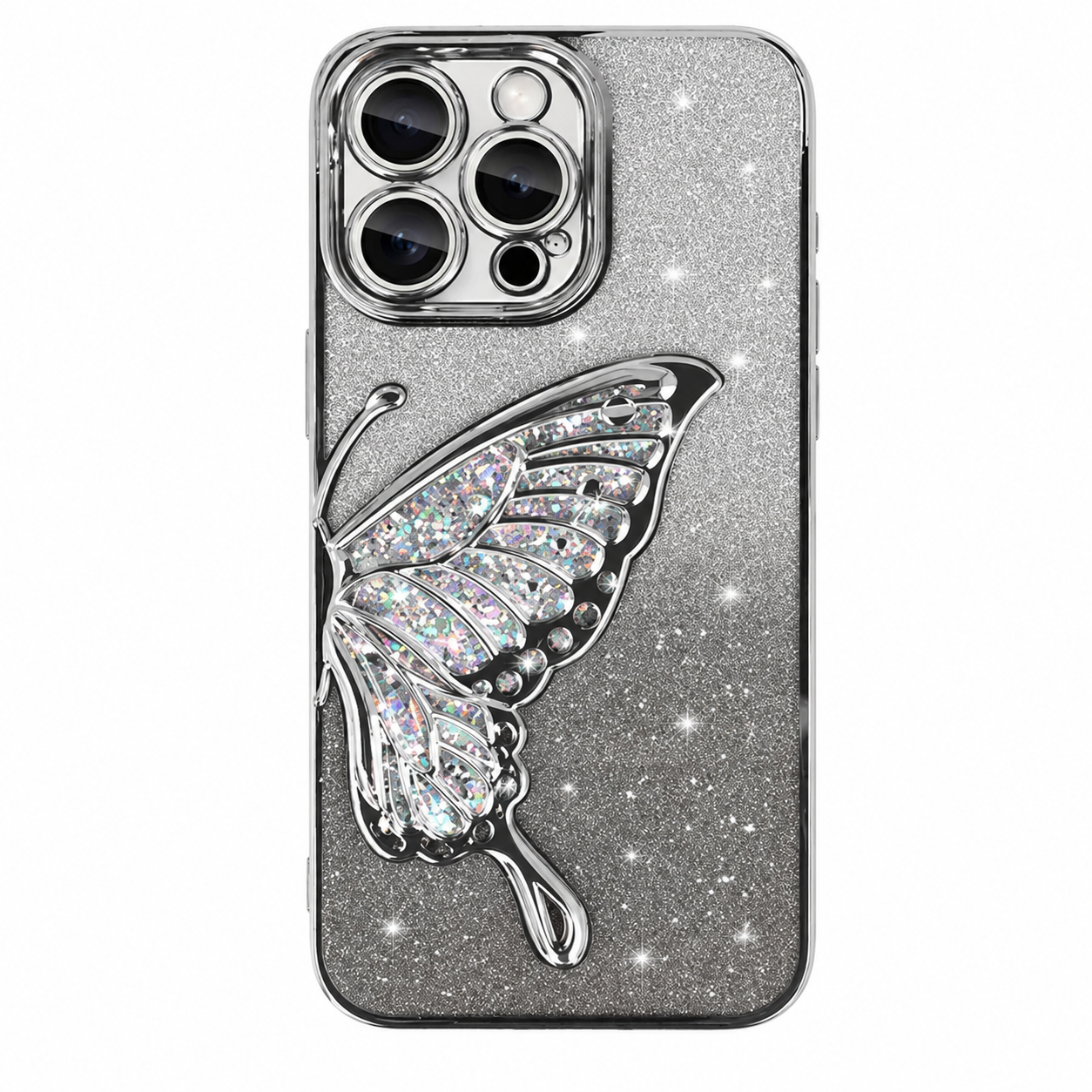 Butterfly Glittery Liquid Case