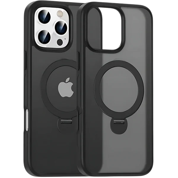 NJOYNY Magnetic Adjustable KickStand Ring Case