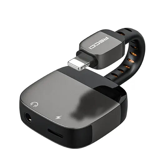 Recci Converter Lightning To Lightning &amp; 3.5mm