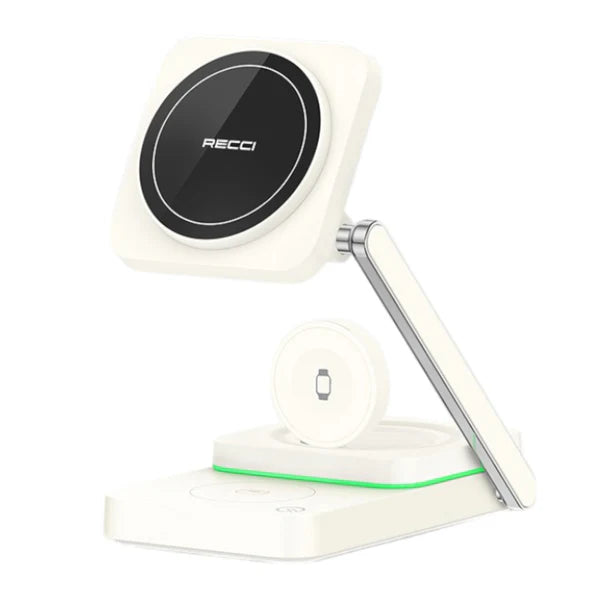 Recci Magnetic 3-in-1 Wireless Charging Stand