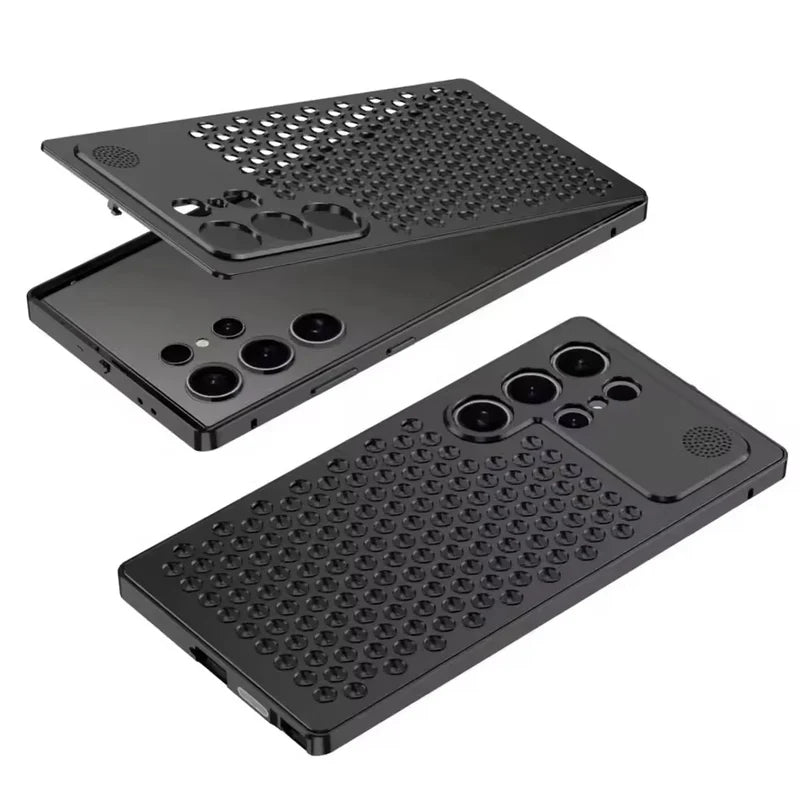 Metal Heat Dissipation Aluminum Fragrance Cooling Cover Shockproof for Samsung