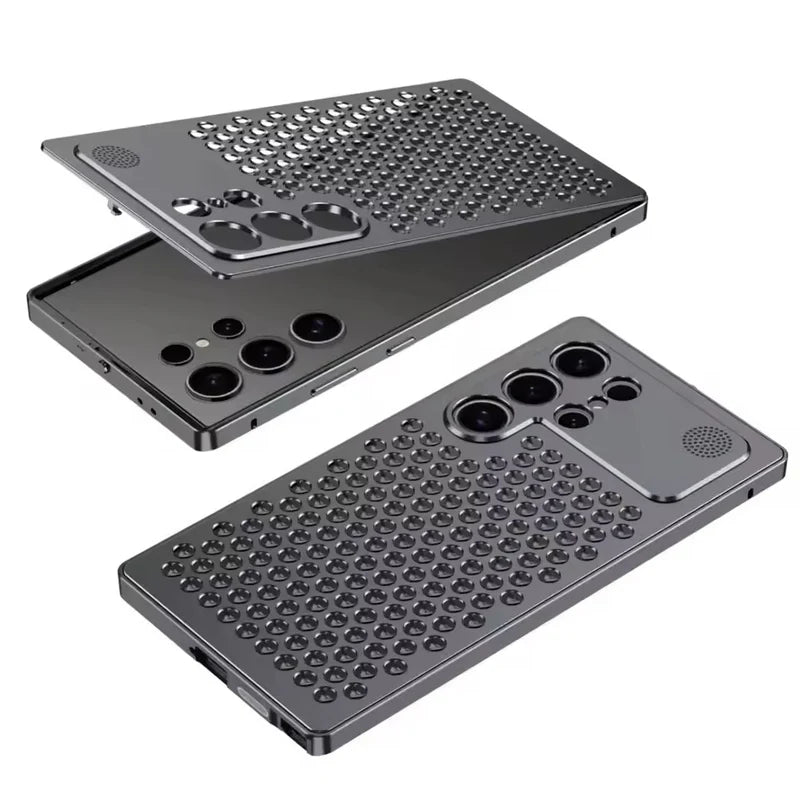 Metal Heat Dissipation Aluminum Fragrance Cooling Cover Shockproof for Samsung