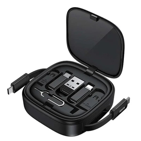 Recci 5 In 1 PD65W Charger Retractable Multi-port Adaptor